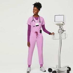 figs scrubs - dusk/pink